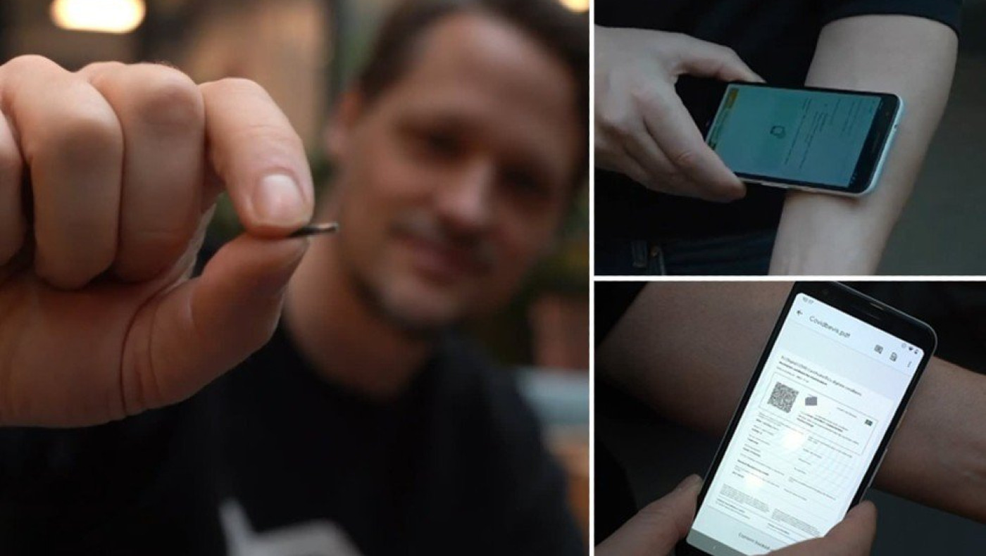 Τεχνολογία που... τρομάζει: Στη Σουηδία εμφυτεύουν μικροτσίπ με το πιστοποιητικό εμβολιασμού