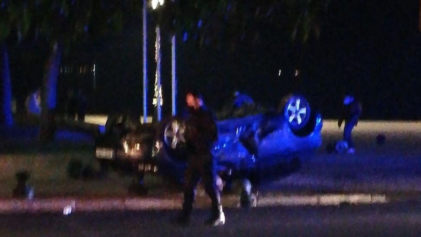 Θεσσαλονίκη: ΙΧ αναποδογύρισε στη Λεωφόρο Νίκης