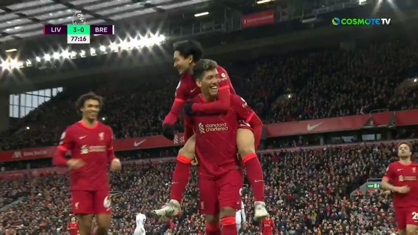 Τριάρα και δεύτερη θέση για τη Λίβερπουλ