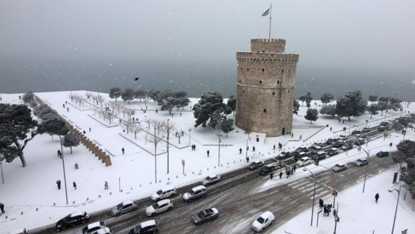 Έρχεται με... χιόνια η «Ελπίς» ακόμη και στο κέντρο της Θεσσαλονίκης