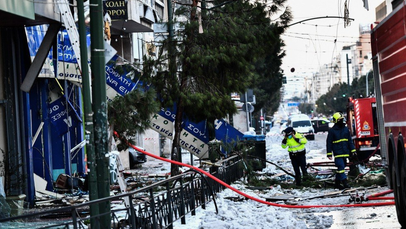 Ισχυρή έκρηξη σε κτίριο κοντά στους Στύλους του Ολυμπίου Διός