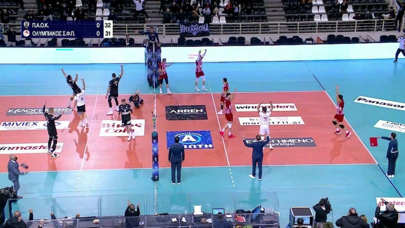 Αδιανόητο φινάλε σε ΑΔΙΑΝΟΗΤΟ σετ στο ΠΑΟΚ-Ολυμπιακός!
