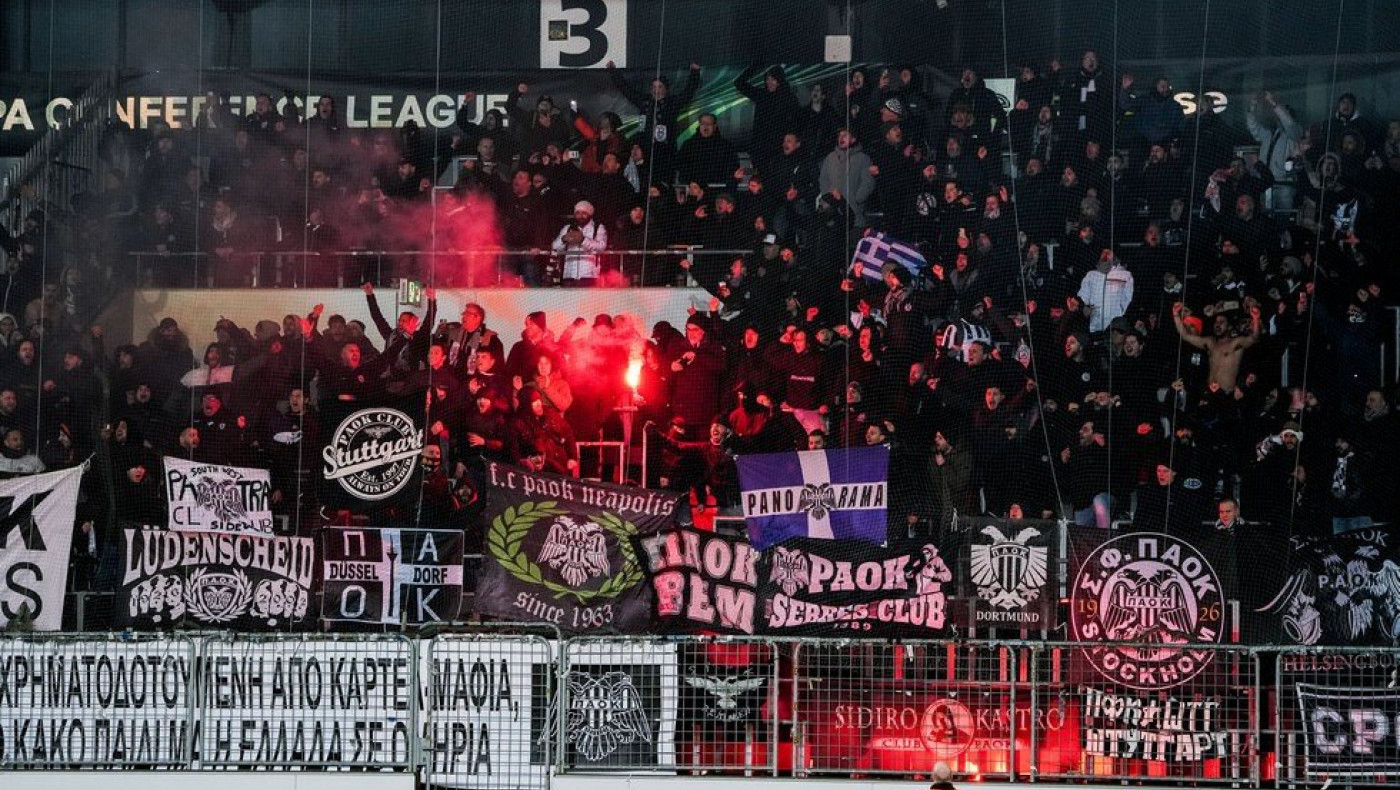 Το ασπρόμαυρο πάρτι... μέσα από την κερκίδα των οπαδών του ΠΑΟΚ