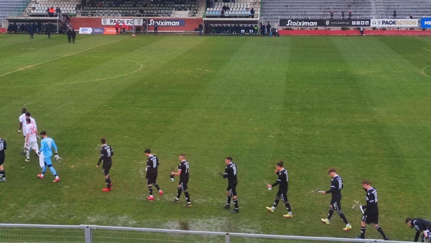 ΠΑΟΚ Β - Απόλλων Πόντου: Ηχηρό μήνυμα υπέρ της ειρήνης στην Ουκρανία!