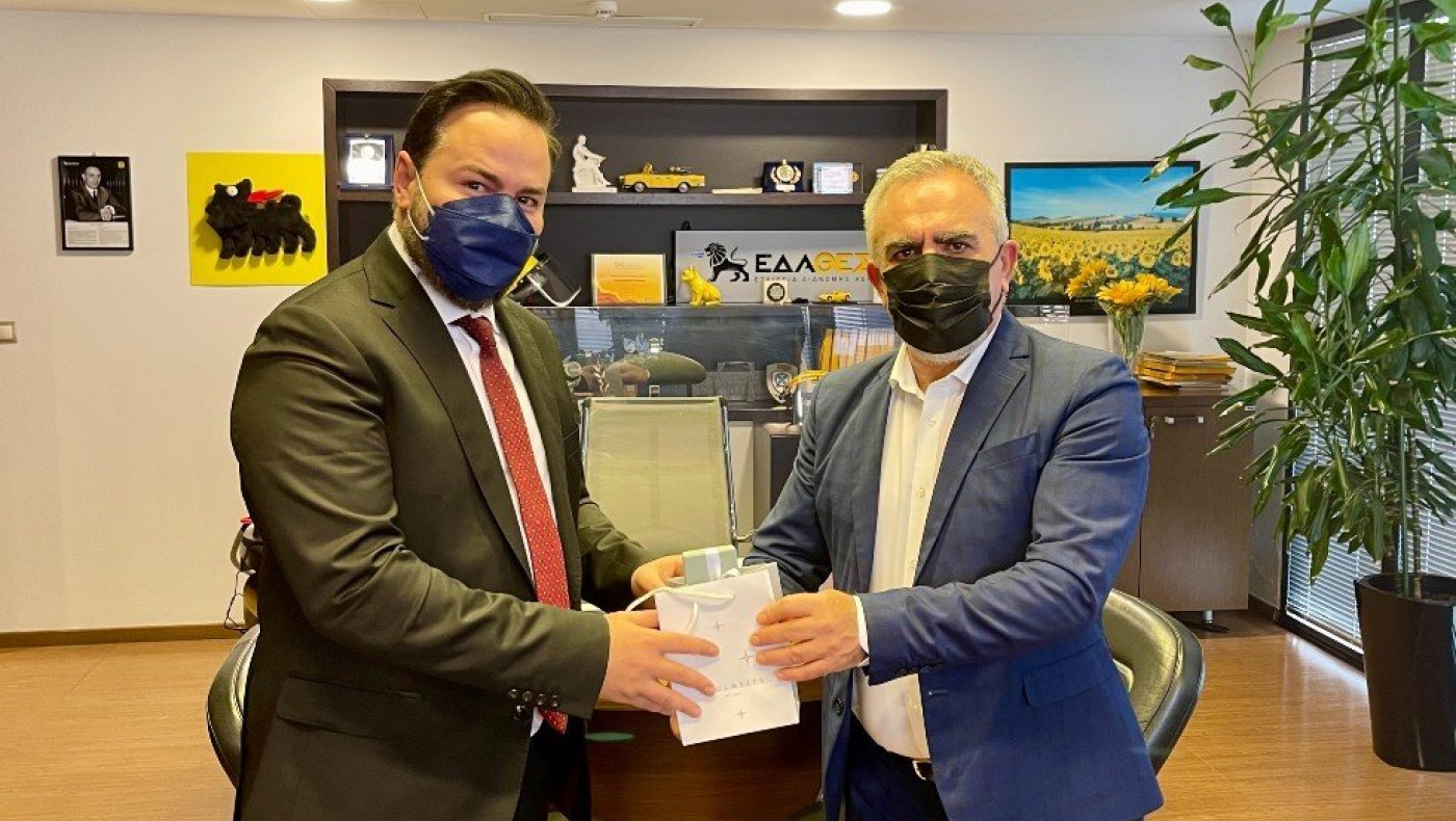 Επίσκεψη του Διαμαντή Γκολιδάκη στα γραφεία της ΕΔΑ ΘΕΣΣ