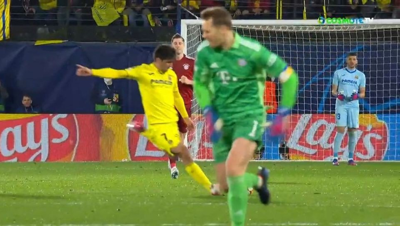 Βιγιαρεάλ-Μπάγερν Μονάχου: Ολέθριο λάθος του Νόιερ, δεν σημάδεψε σωστά ο Μορένο