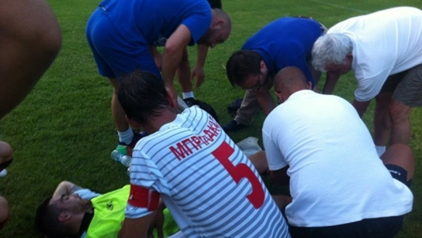 ΚΡΗΤΗ: Διεκόπη το φιλικό λόγω σοκαριστικού τραυματισμού
