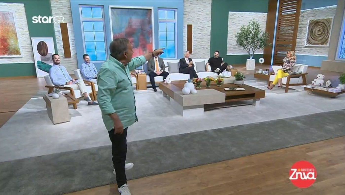 Αλήθειες με τη Ζήνα: Ο Μικρούτσικος εισέβαλε στο πλατό - Χειροκροτούσε η Κουτσελίνη