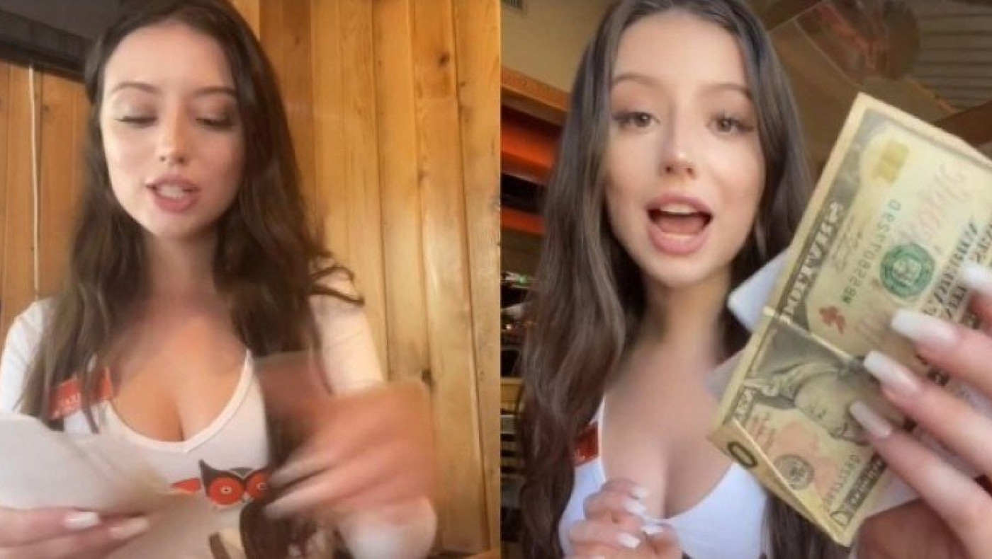 Σερβιτόρα στο Hooters ζει από τα φιλοδωρήματα, πόσα βγάζει! (vid)