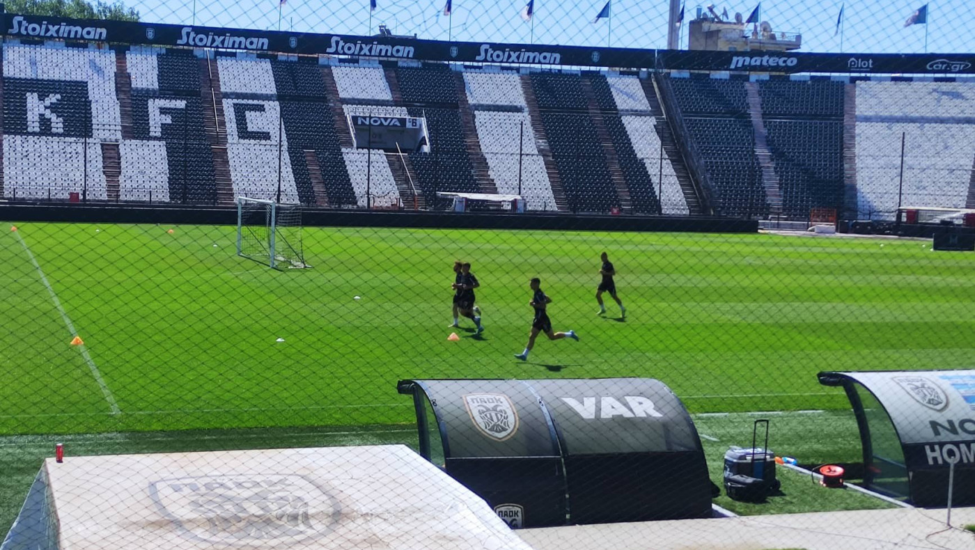 Η τελευταία προπόνηση του ΠΑΟΚ πριν από τον τελικό με τον Παναθηναϊκό