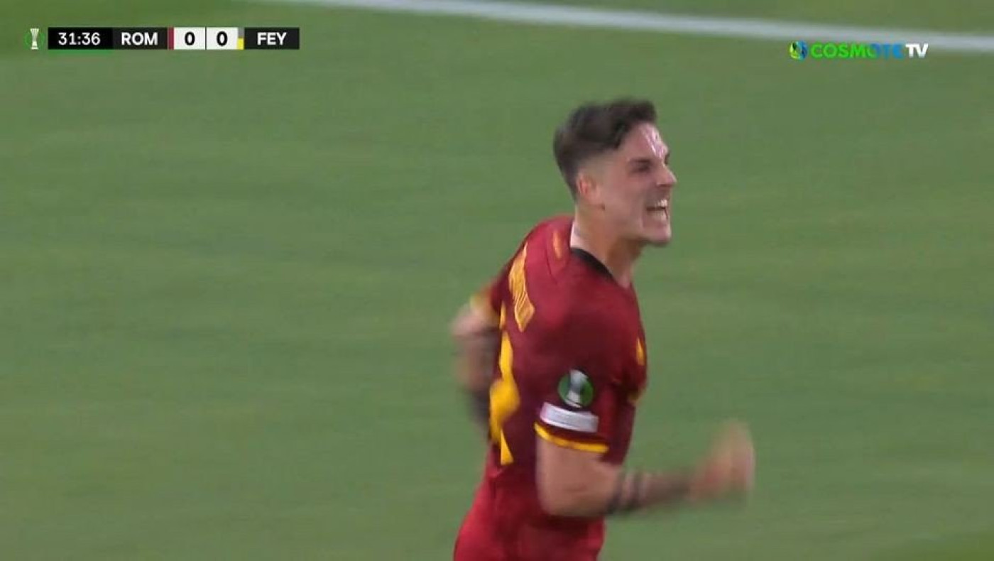 Έτσι άνοιξε το σκορ η Ρόμα κόντρα στη Φέγενορντ