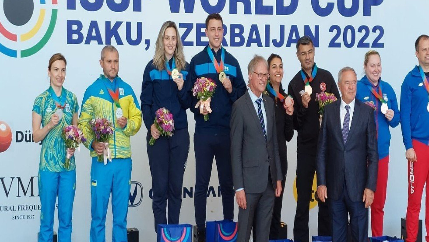 Η Αννα Κορακάκη και ο αδερφός της Διονύσης «χρυσοί» στο Μπακού!