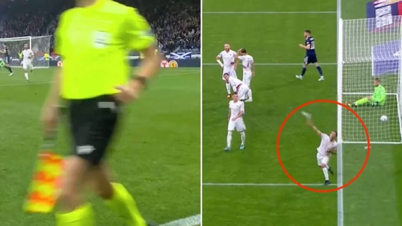 Σκωτία - Αρμενία: Ποδοσφαιριστής πέταξε μπουκάλι στον επόπτη και δεν τιμωρήθηκε