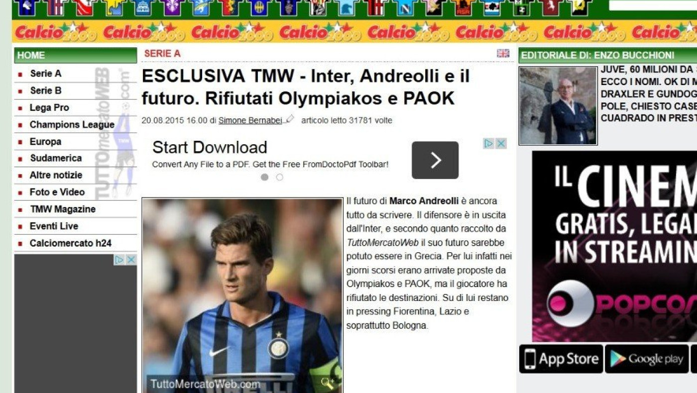 Τον ήθελαν ΠΑΟΚ, Ολυμπιακός, έμεινε στην Ίντερ