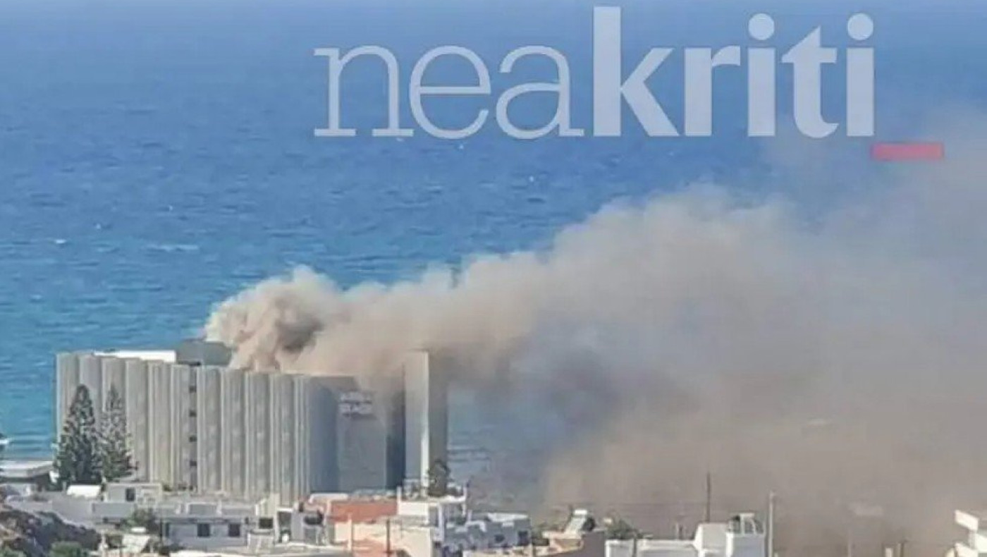 Μεγάλη φωτιά σε ξενοδοχείο στην Κρήτη