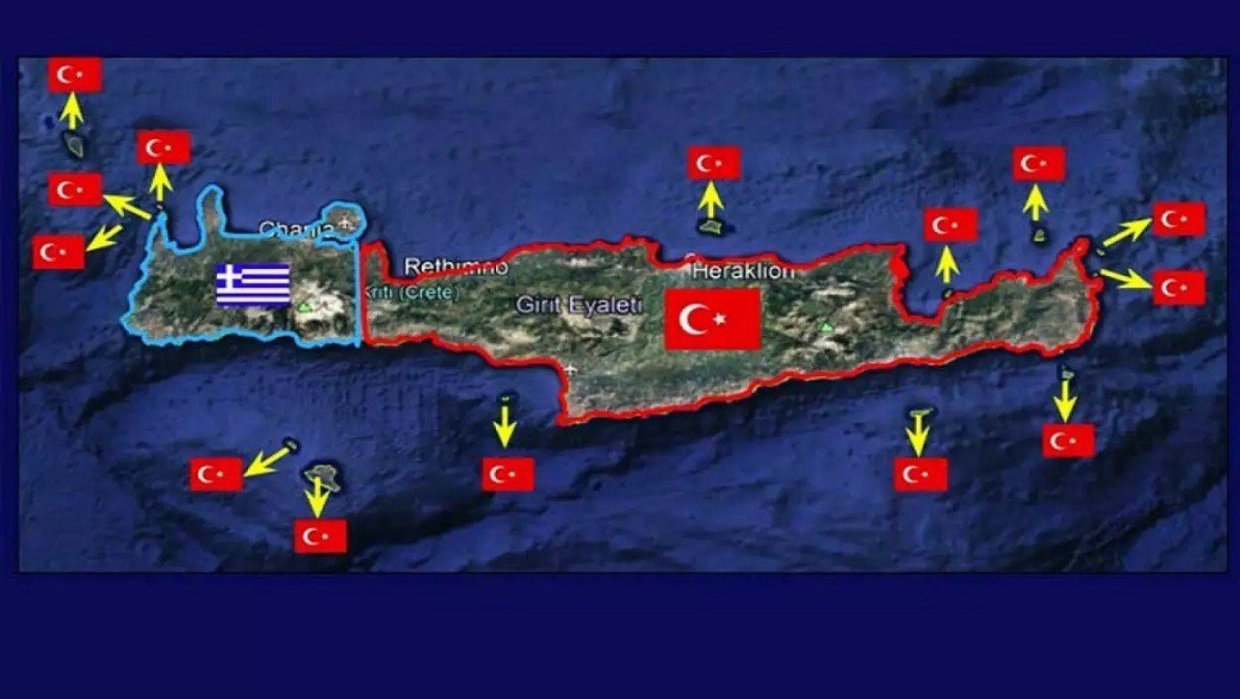 «Τα 3/4 της Κρήτης ανήκουν στην Τουρκία – Να φύγουν οι Έλληνες – Θα κάνουμε απόβαση»