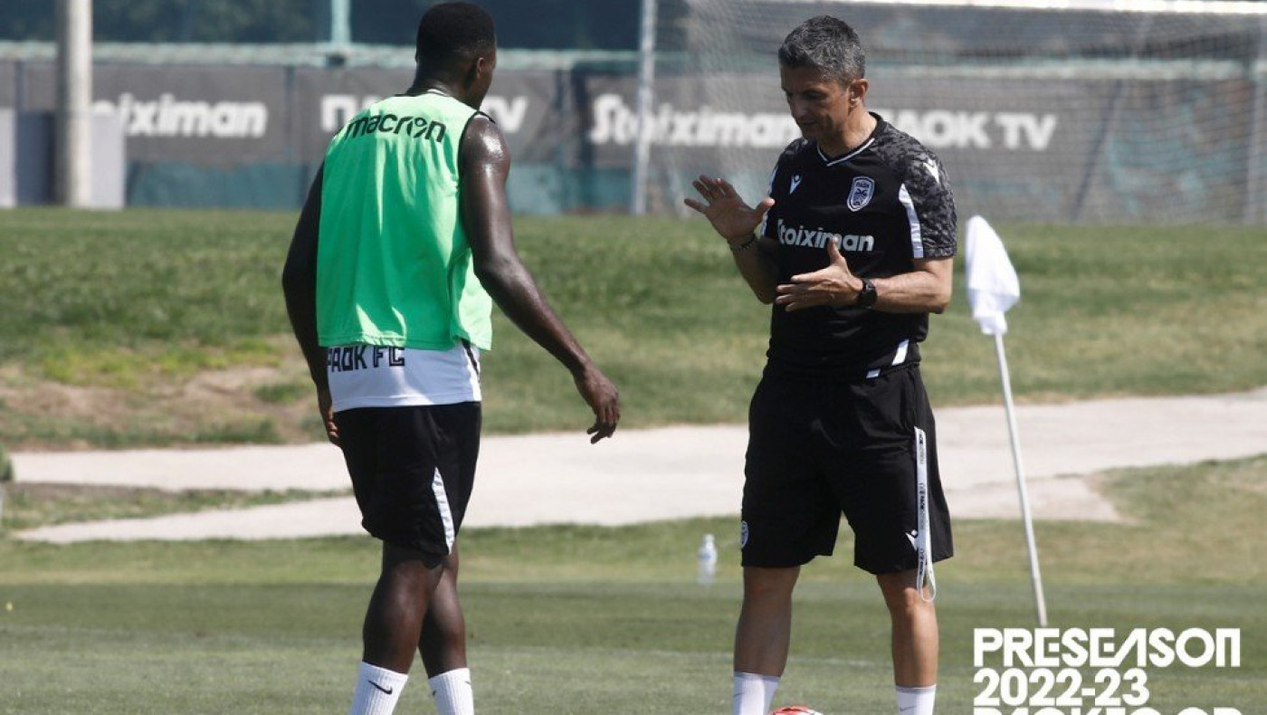 Η επικοινωνία Λουτσέσκου - Νάρεϊ στην προπόνηση του ΠΑΟΚ