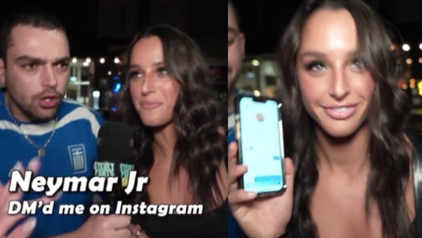 Νεϊμάρ: Μοντέλο έδειξε.. «άτακτα» μηνύματά τους σε tiktoker με μπλούζα Εθνικής Ελλάδος