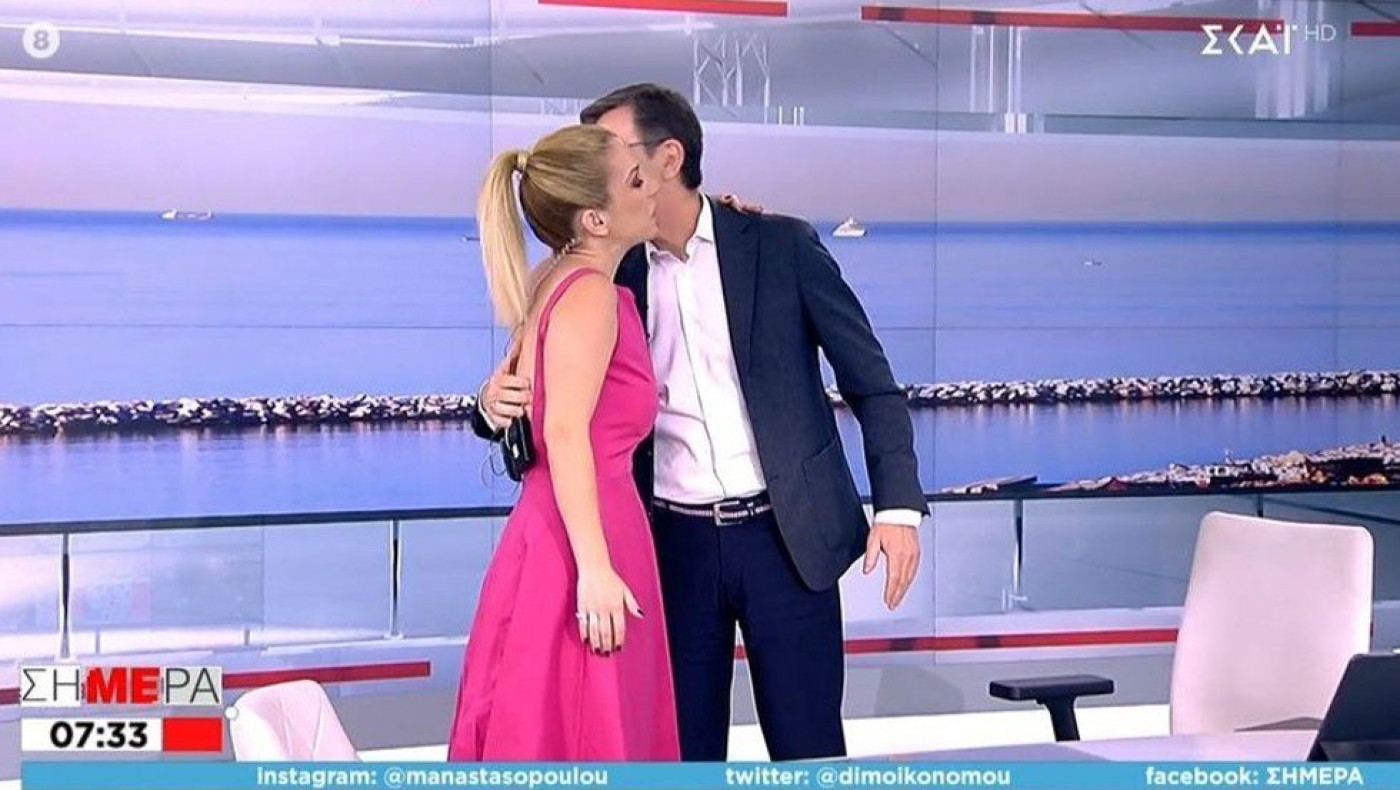 Το φιλί και το «αντίο» του Άρη Πορτοσάλτε στη Μαρία Αναστασοπούλου
