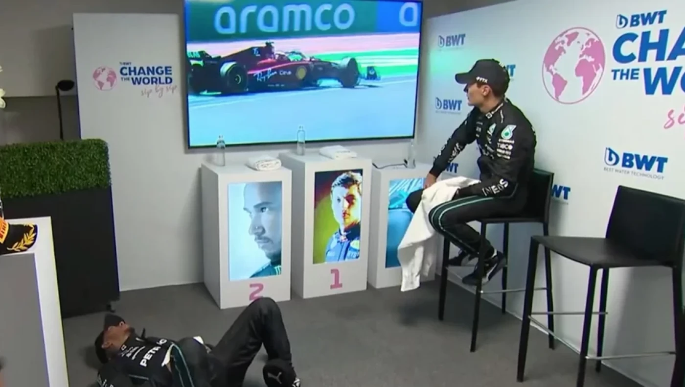 F1: «Έκλεψε την παράσταση»  πέφτοντας...ξερός ο Hamilton