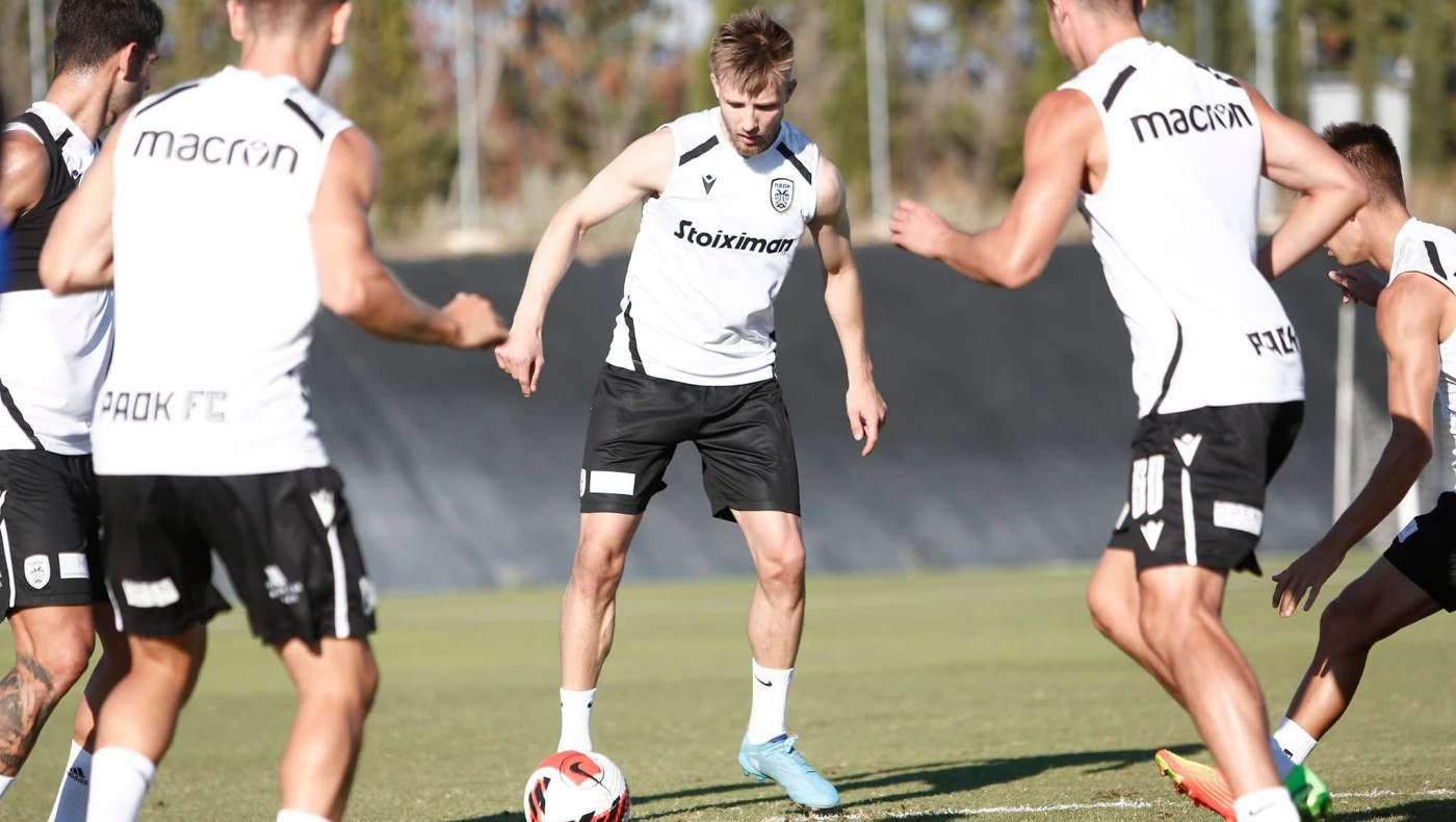 ΠΑΟΚ: Τούνελ για το νεοφερμένο Νάσμπεργκ στην πρωινή προπόνηση (vid)