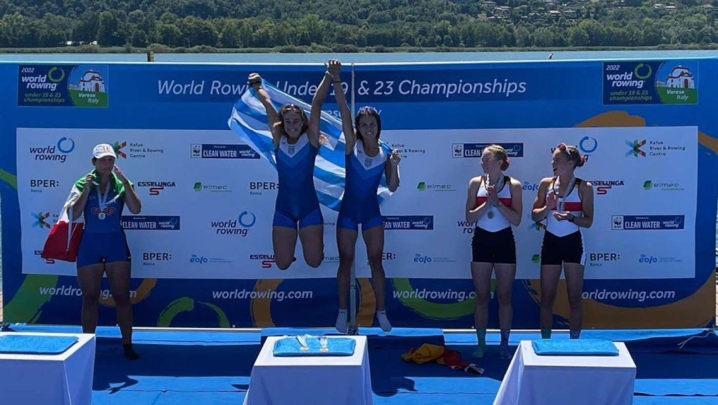 Τρία χρυσά και ένα χάλκινο για την ελληνική κωπηλασία στο Παγκόσμιο πρωτάθλημα Κ19