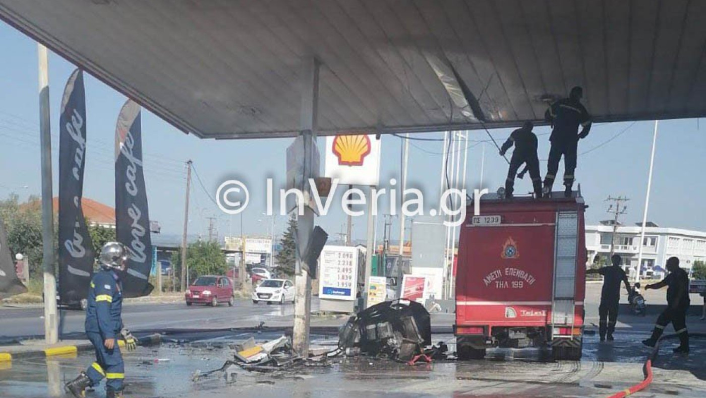 Βέροια: Συνελήφθη ο οδηγός της νταλίκας που έπεσε ακυβέρνητη σε βενζινάδικο