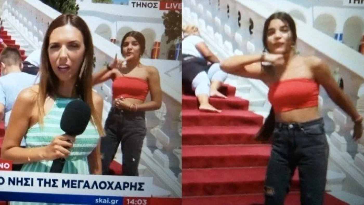 Απίστευτη πρόκληση ζωντανά στον ΣΚΑΪ: Έκανε το σήμα των «Γκρίζων Λύκων» και την κίνηση «θα σας κόψουμε τους λαιμούς» (vid)