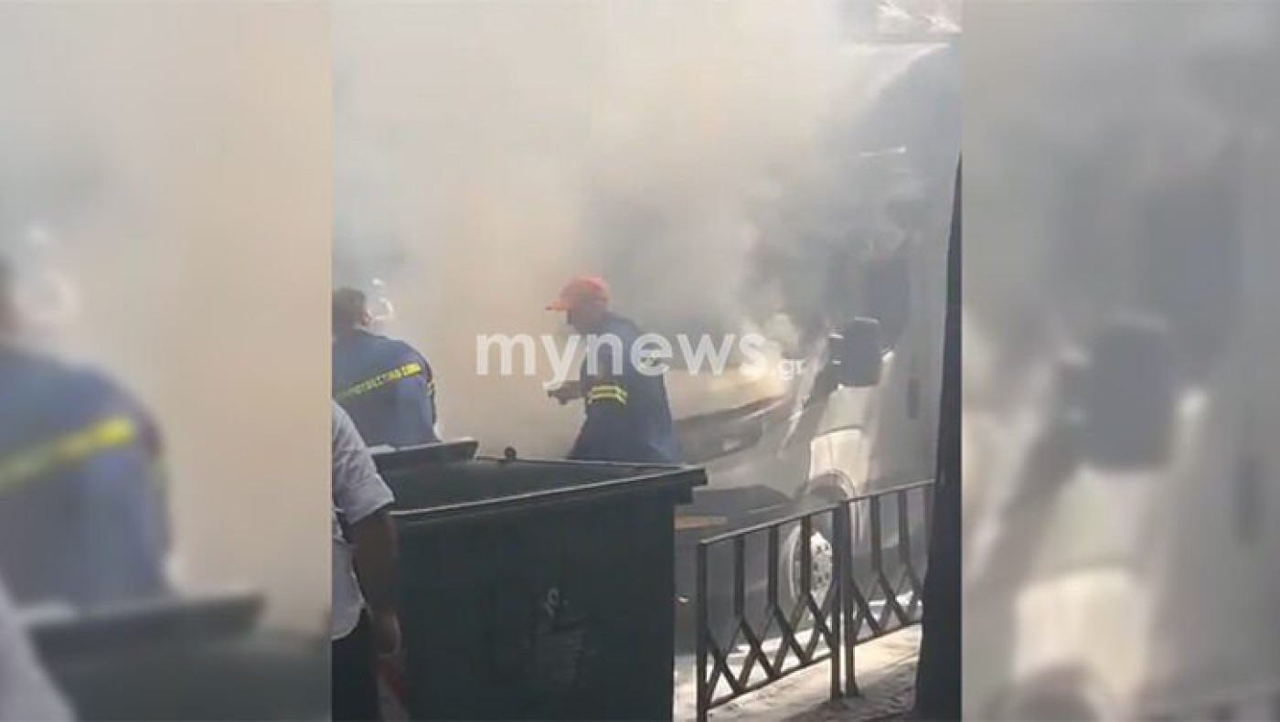 Θεσσαλονίκη: «Λαμπάδιασε» επαγγελματικό φορτηγάκι στην Τσιμισκή