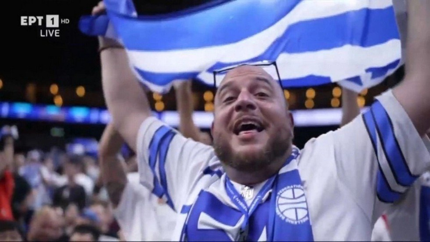 Ο Φάνης Λαμπρόπουλος πανηγύρισε στο Βερολίνο για την Εθνική (vid)