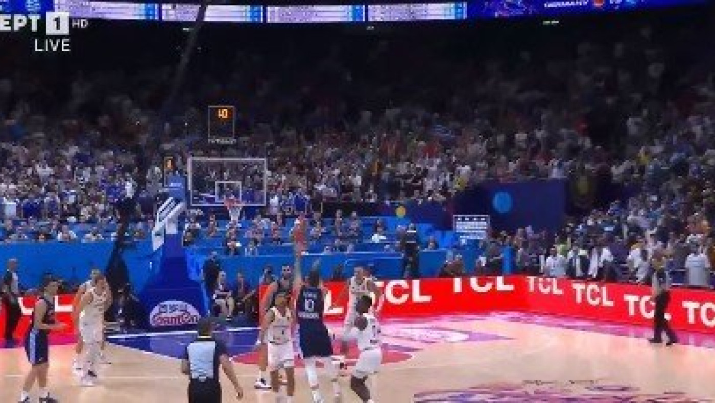 Το απίστευτο buzzer beater του Σλούκα στο τέλος του ημιχρόνου! (vid)