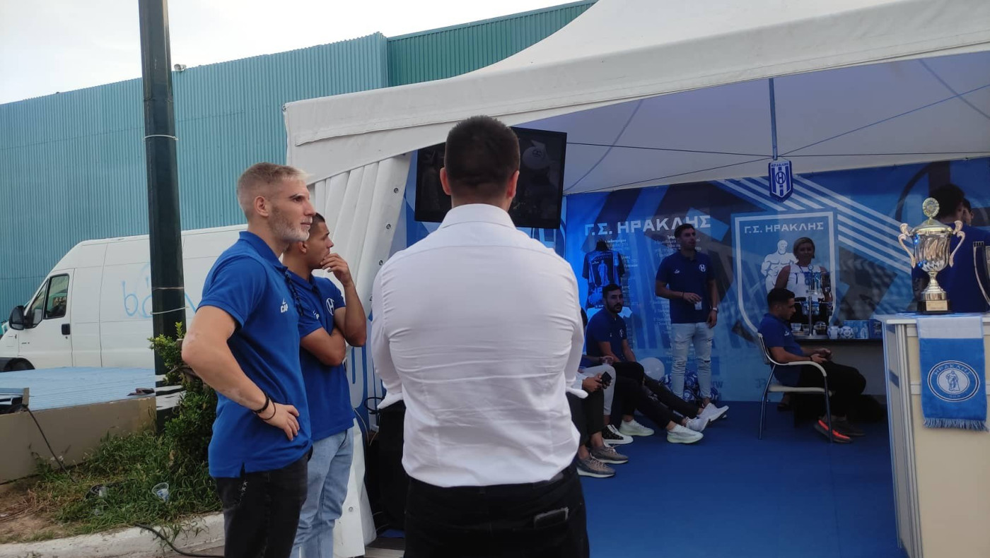 Photogallery από την παρουσία του ποδοσφαιρικού Ηρακλή στη ΔΕΘ