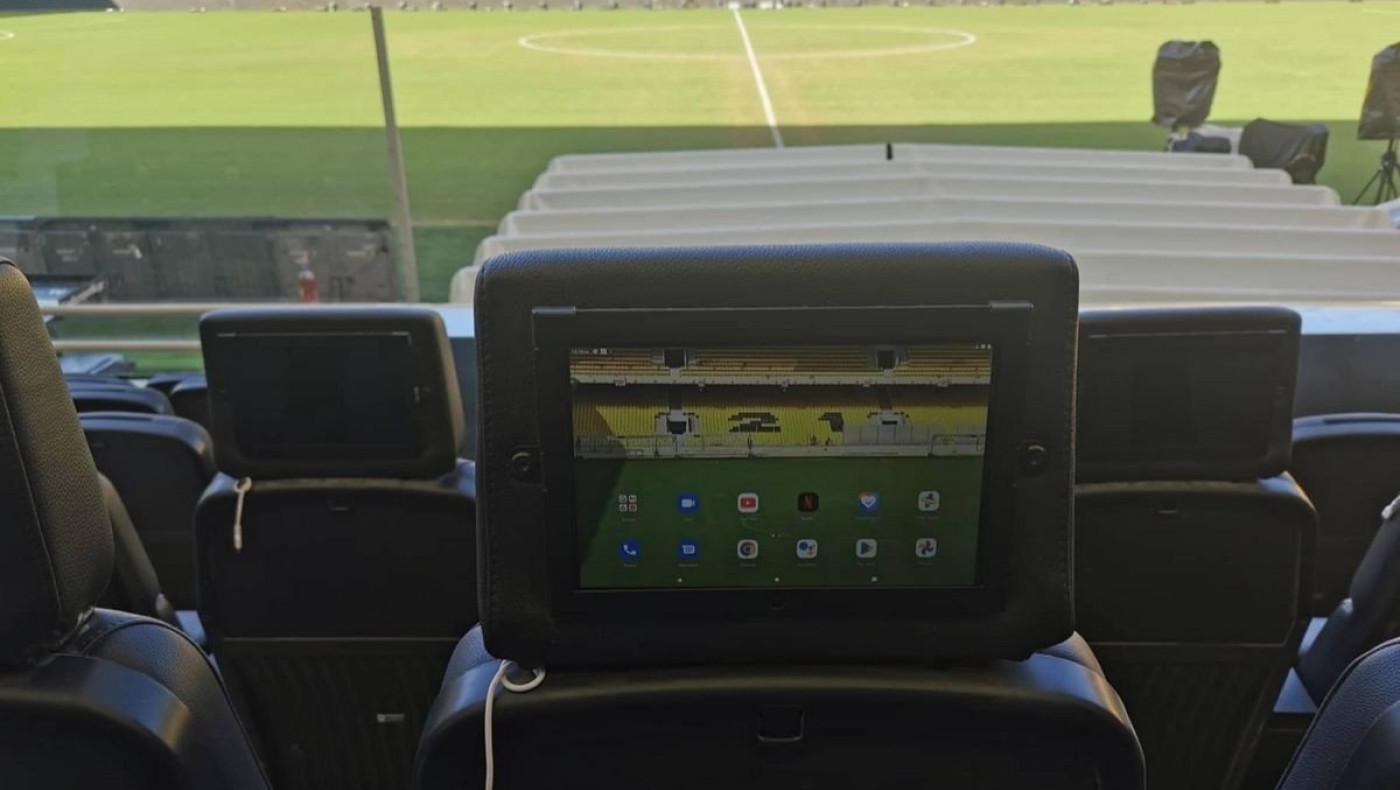 OPAP Arena: Θερμαινόμενα δερμάτινα καθίσματα και τάμπλετ για την παρακολούθηση highlights