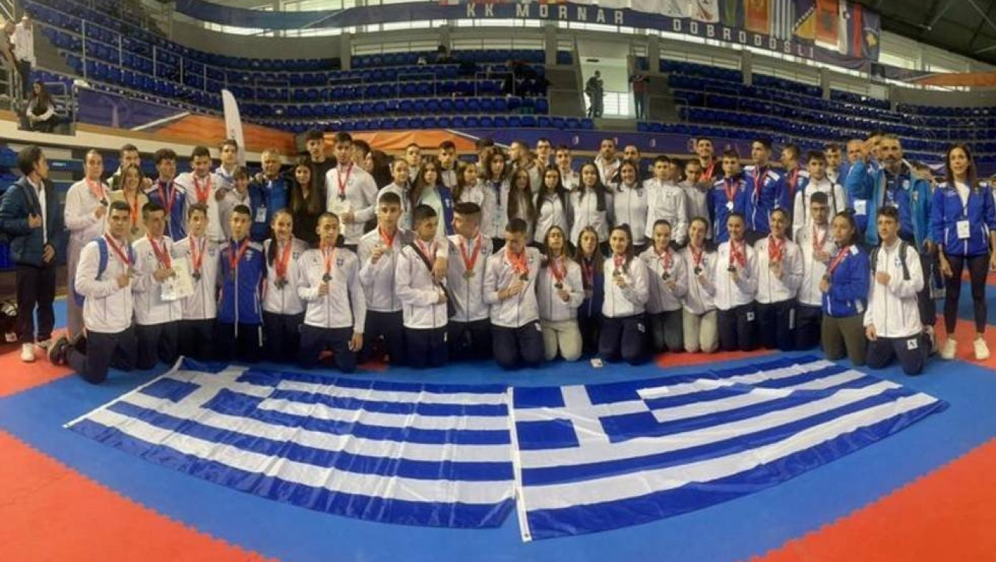 Βαλκανικοί αγώνες: 23 μετάλλια από τους Έλληνες και τις Ελληνίδες καρατέκα μικρών ηλικιών