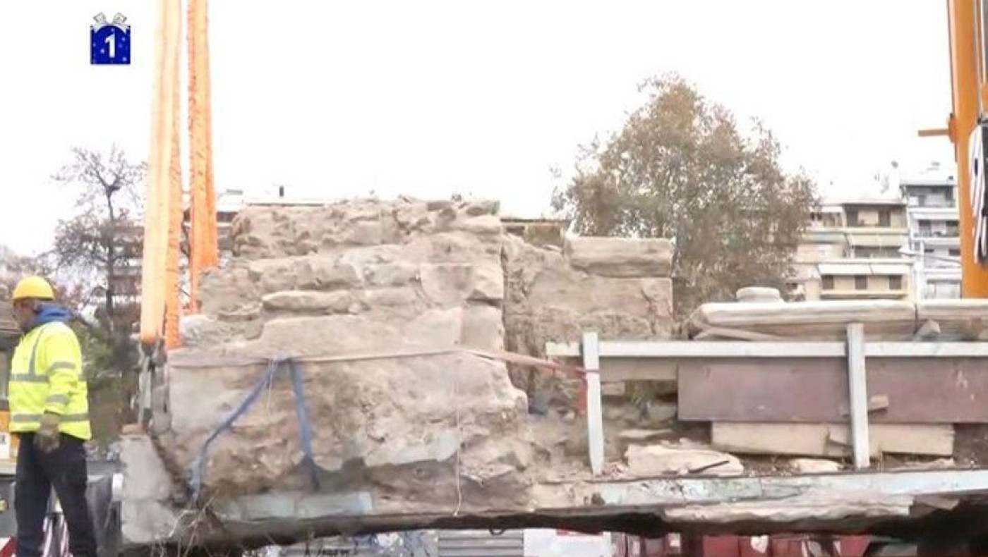 Επανατοποθετούνται αρχαία στον σταθμό «Αγίας Σοφίας» - Κυκλοφοριακές ρυθμίσεις στην Εγνατία