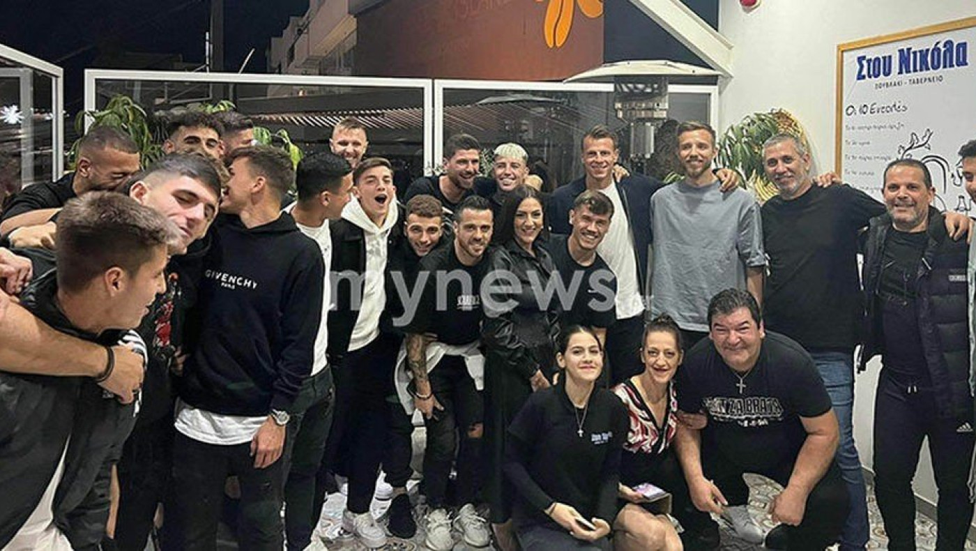 ΠΑΟΚ: Επικό γλέντι σε ταβέρνα της Κύπρου – Τραγούδησε ποντιακά ο Λύρατζης