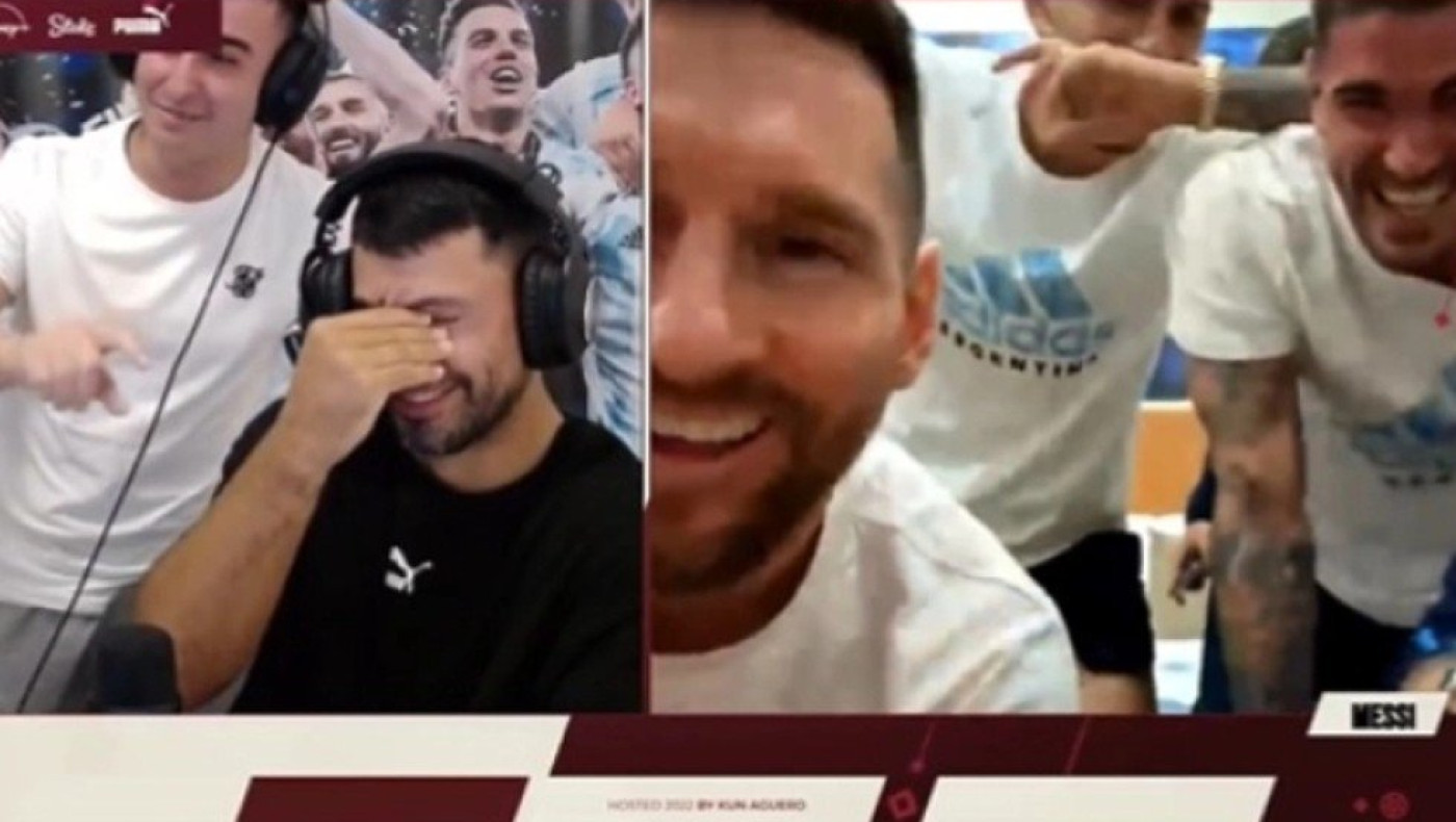 Μουντιάλ 2022: «Εισβολή» στο stream του Αγουέρο από Μέσι και συμπαίκτες του