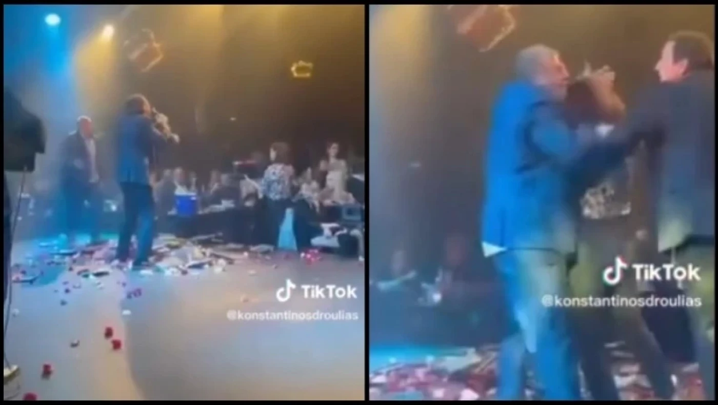 «Πάγωσε» ο Αντύπας: Θαμώνας σηκώθηκε ξαφνικά και του επιτέθηκε στη σκηνή