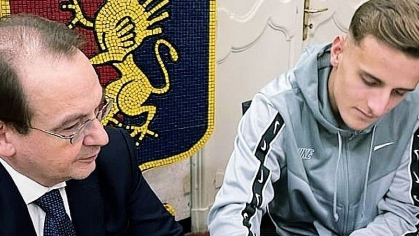 Τζένοα: Υπέγραψε το πρώτο επαγγελματικό συμβόλαιό του ο Χρήστος Παπαδόπουλος