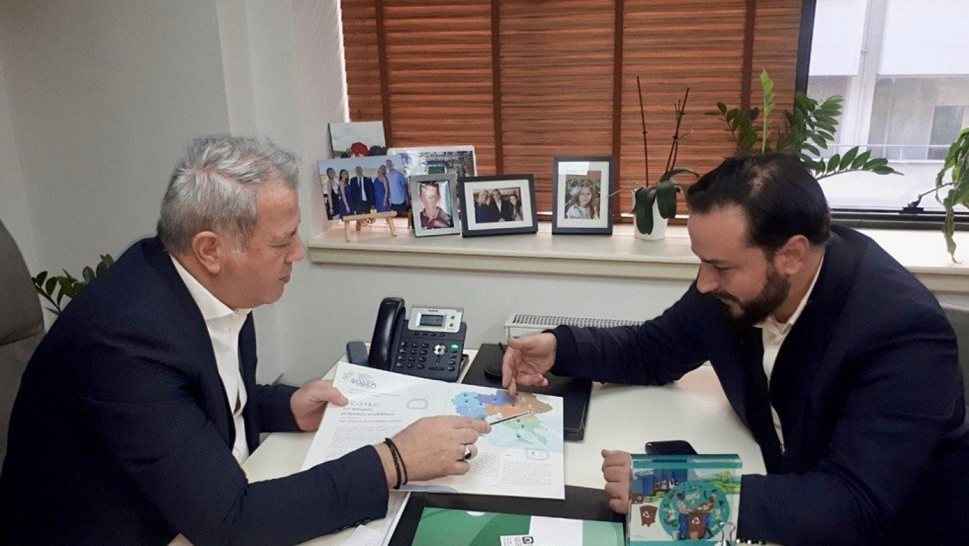 Ενημερωτική συνάντηση Γκολιδάκη με τον Πρόεδρο του ΦΟΔΣΑ Κεντρικής Μακεδονίας Μιχάλη Γεράνη