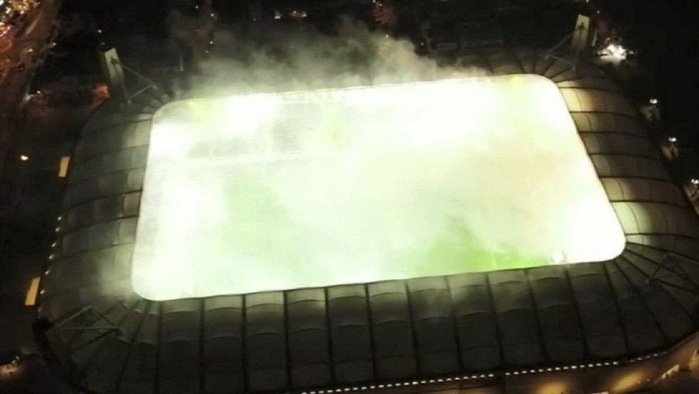 Τοποθετούνται μεγάλοι ανεμιστήρες στην OPAP Arena για τα καπνογόνα