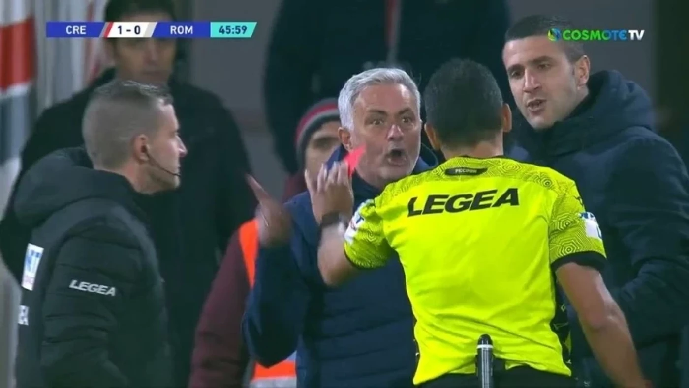 Ρόμα: Ο Μουρίνιο απειλεί με «νομικές ενέργειες» μετά την αποβολή του με την Κρεμονέζε