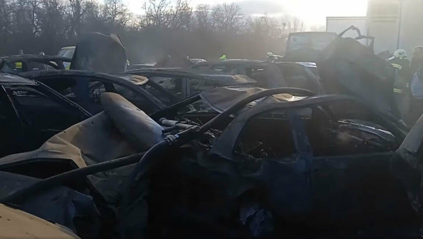 Τρομακτικό βίντεο με τη στιγμή της καραμπόλας 42 οχημάτων στην Ουγγαρία