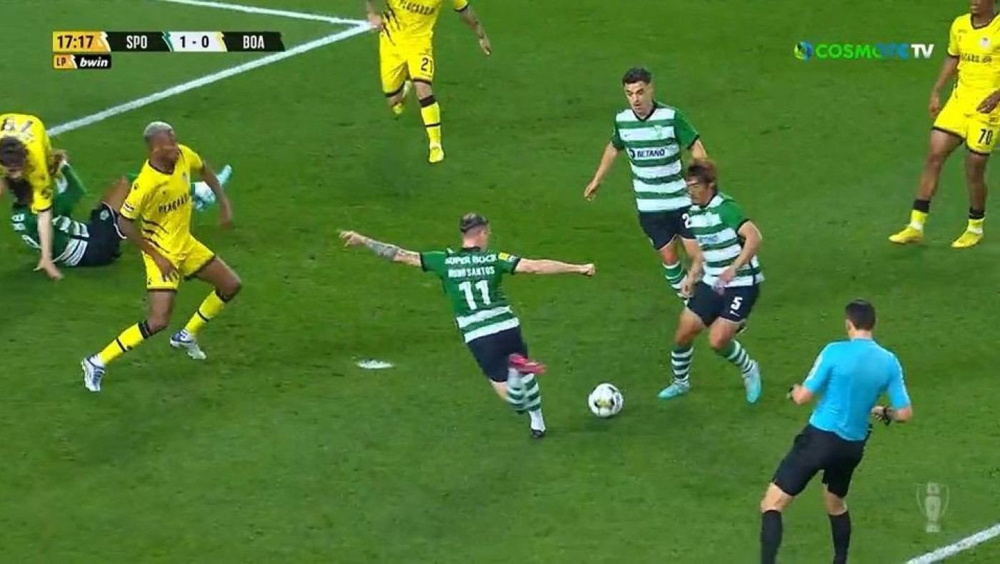 Απίθανη ραμπόνα από τον Σάντος στο ματς της Σπόρτινγκ