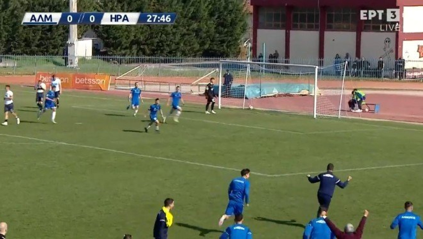 Αλμωπός - Ηρακλής 1-0: Το γκολ με το οποίο άνοιξε το σκορ ο Πέττας (vid)
