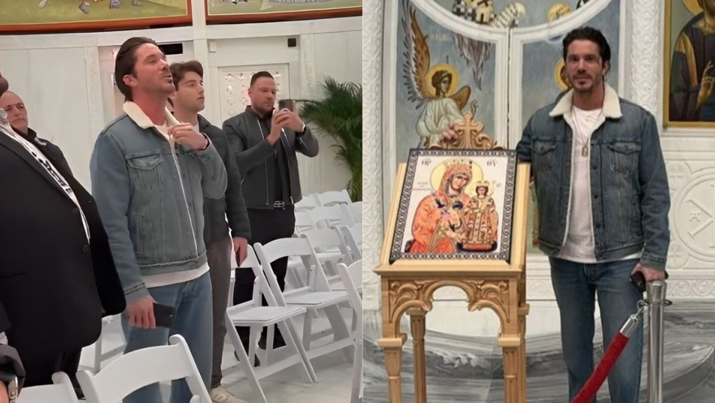 Νίκος Οικονομόπουλος: Έψαλε σε ορθόδοξη εκκλησία του Μανχάταν