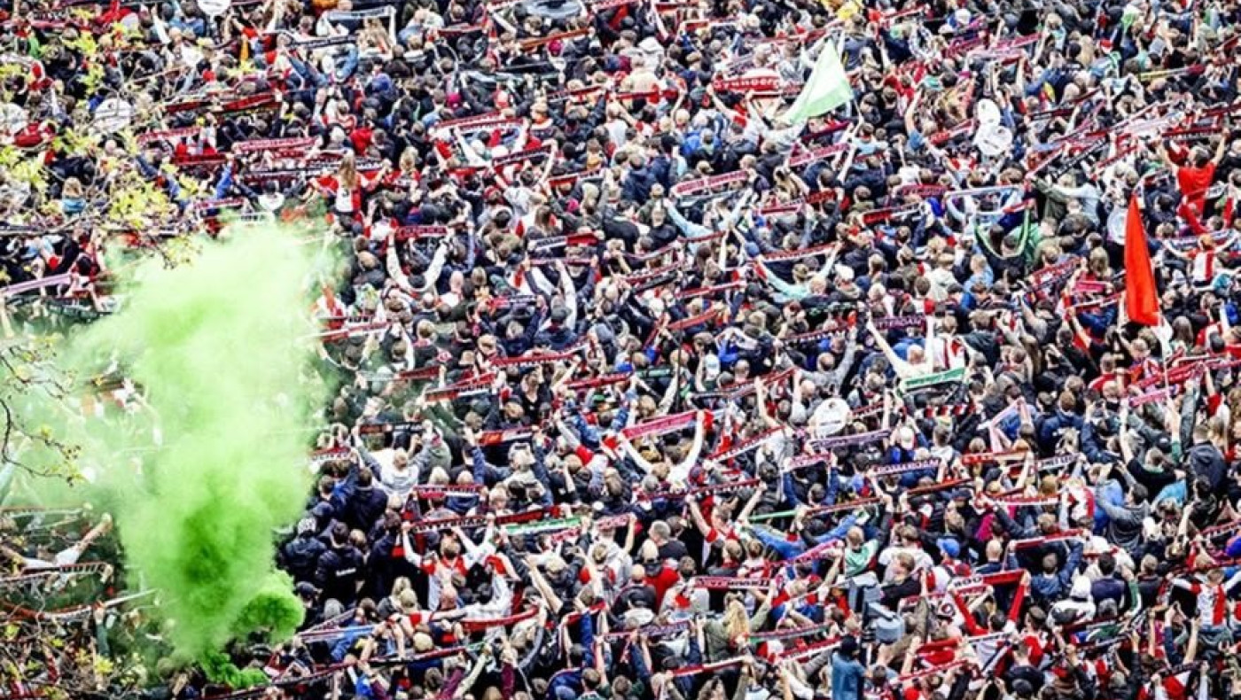 Ξέφρενο πάρτι στο Ρότερνταμ για την κατάκτηση του τίτλου από την Φέγενορντ