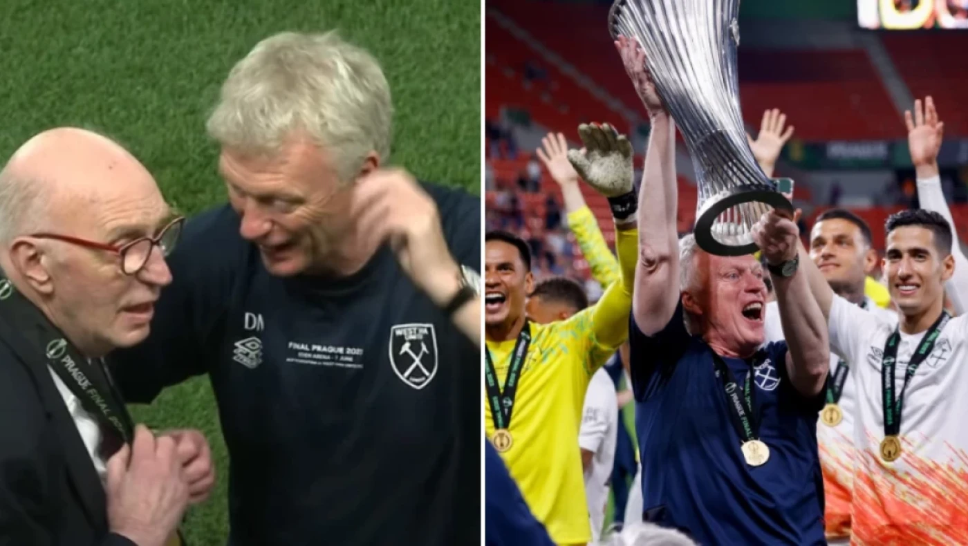 Γουέστ Χαμ: Ο Μόγιες φόρεσε στον 87χρονο πατέρα του το μετάλλιο του Conference League