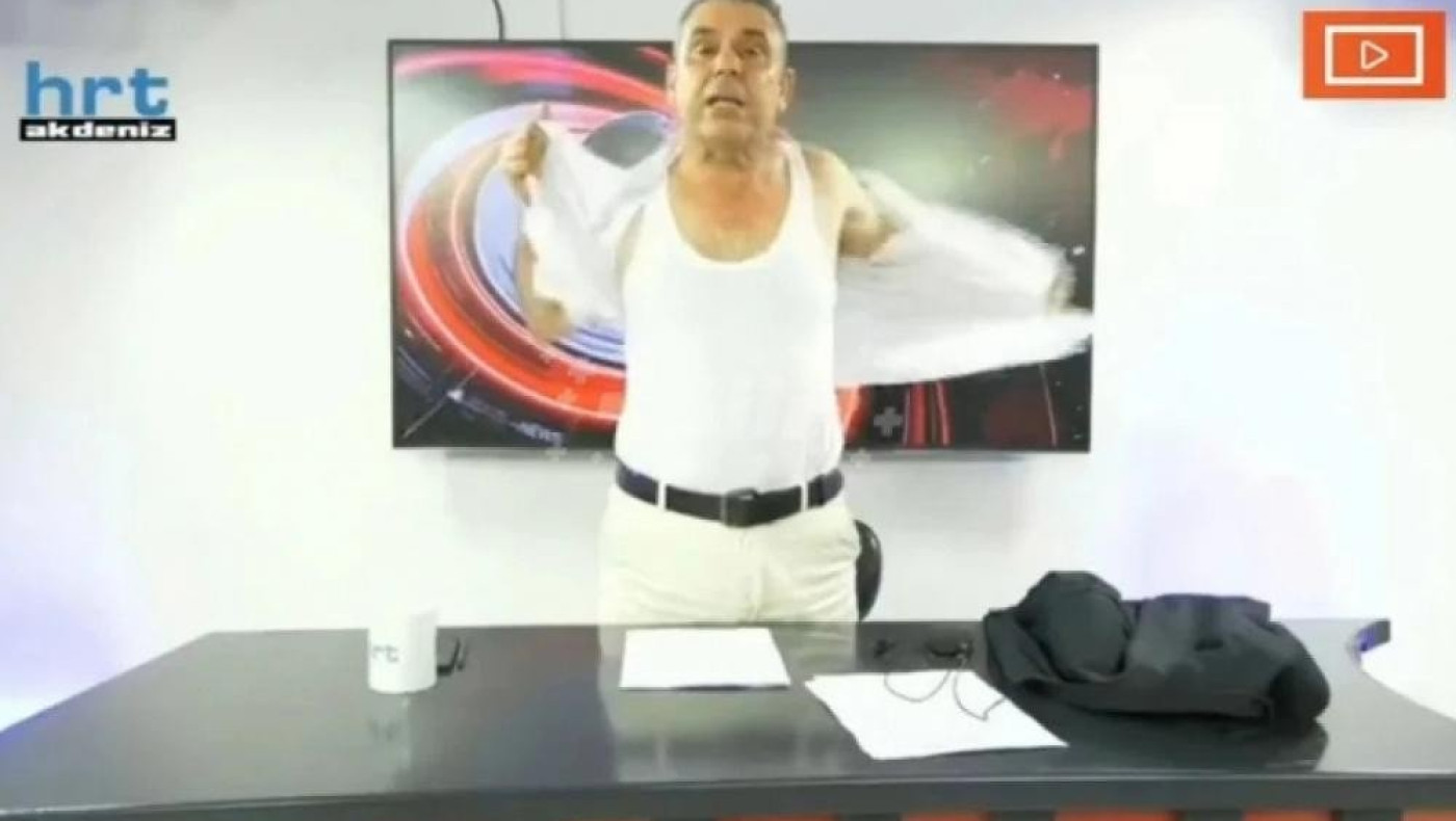 Τούρκος παρουσιαστής έβγαλε τα ρούχα του την ώρα του δελτίου