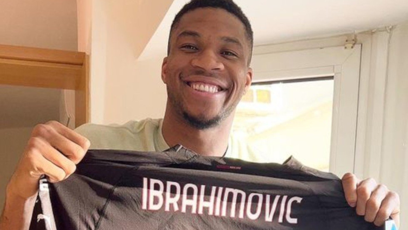 Ο Αντετοκούνμπο πήρε φανέλα δώρο από τον Ιμπραΐμοβιτς